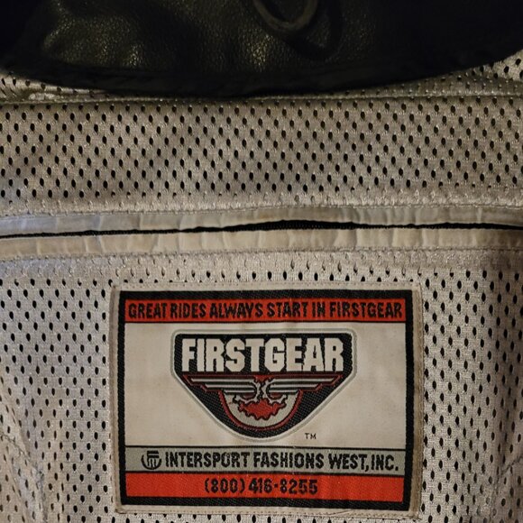 First Gear Leather Motorcycle Jacket size 42 - Picture 4 of 7